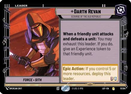 Darth Revan - Scourge of the Old Republic |  (017/264)  [Legends of the Force]