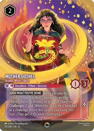 Mother Gothel - Knows What's Best (Enchanted) | Holofoil (211/204) [Reign of Jafar]
