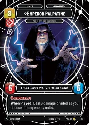 Emperor Palpatine - Master of the Dark Side | Foil (57)  [Organized Play Promos]