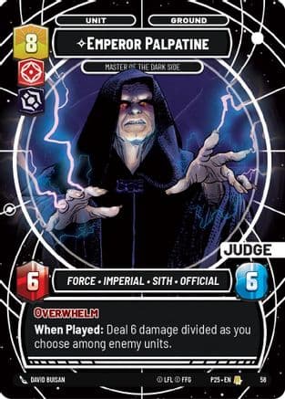 Emperor Palpatine - Master of the Dark Side | Foil (58)  [Judge Promos]