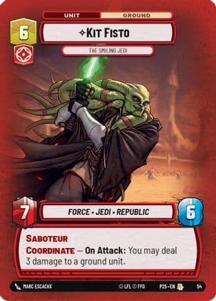 Kit Fisto - The Smiling Jedi | Foil (54)  [Organized Play Promos]