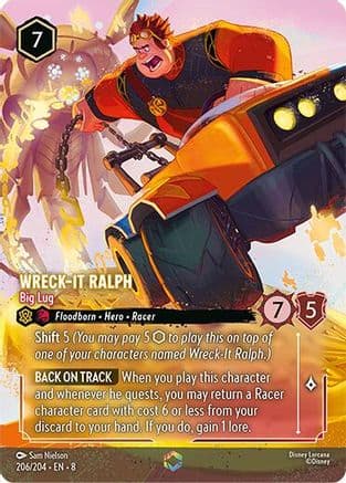 Wreck-It Ralph - Big Lug (Enchanted) | Holofoil (206/204) [Reign of Jafar]