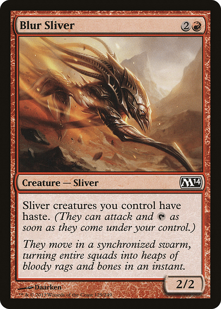 Blur Sliver [Magic 2014] Foil