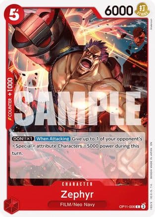 Zephyr (OP11-006) - A Fist of Divine Speed