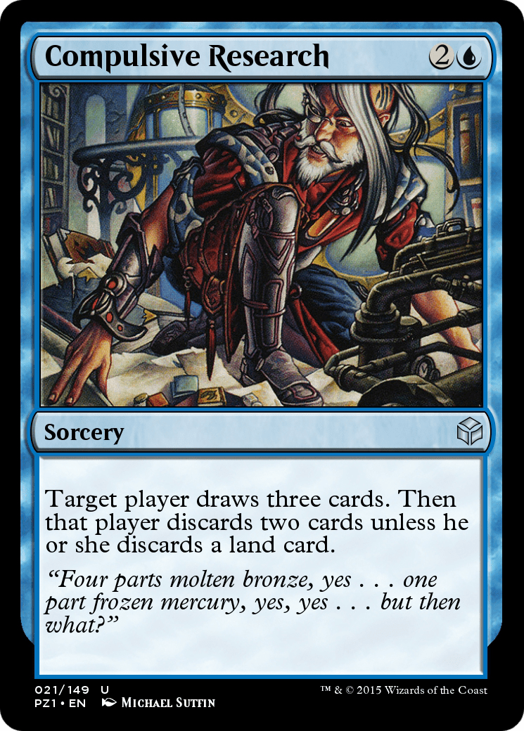 Compulsive Research (PZ1-021) - Legendary Cube Prize Pack