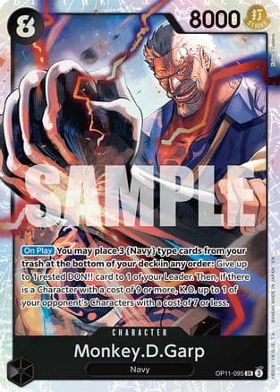 Monkey.D.Garp (OP11-095) - A Fist of Divine Speed Foil