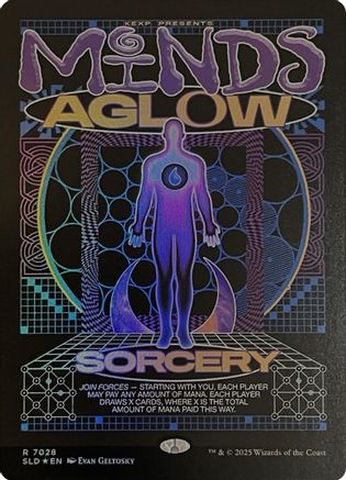 Minds Aglow (Rainbow Foil) (7028) [Secret Lair Drop Series]  Foil