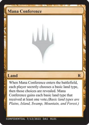 Mana Conference () [Un-Known Event Playtest Cards]
