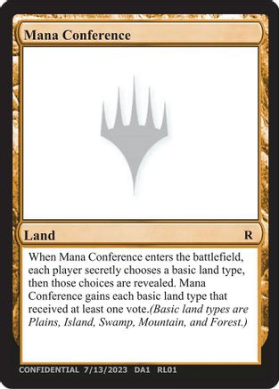 Mana Conference () [Un-Known Event Playtest Cards]