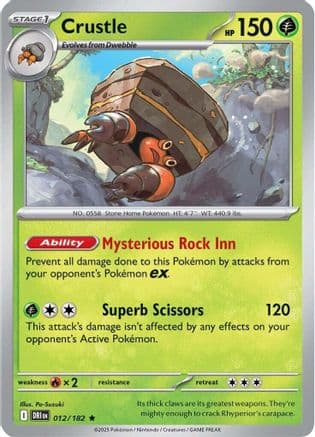 Crustle 012/182 - SV10 Destined Rivals Reverse Holofoil