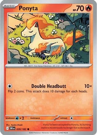 Ponyta 029- SV10 Destined Rivals Reverse Holofoil