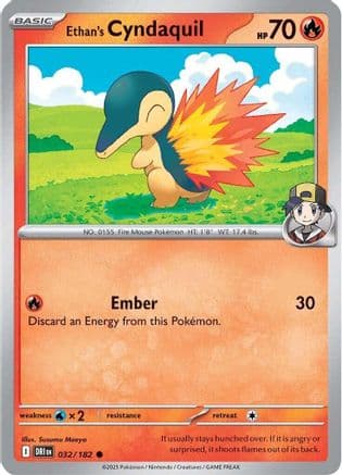 Ethan's Cyndaquil 032- SV10 Destined Rivals