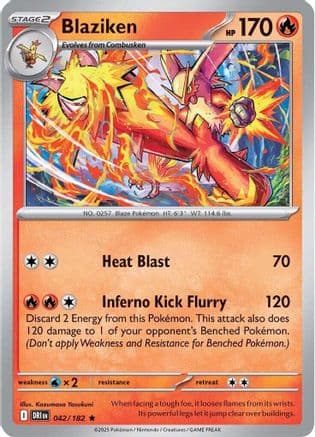 Blaziken 042/182 - SV10 Destined Rivals Reverse Holofoil