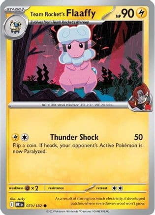 Team Rocket's Flaaffy 073- SV10 Destined Rivals