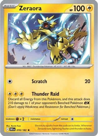 Zeraora 078- SV10 Destined Rivals Holofoil