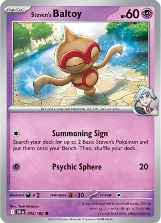 Steven's Baltoy 083- SV10 Destined Rivals