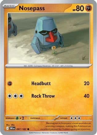 Nosepass 097- SV10 Destined Rivals Reverse Holofoil