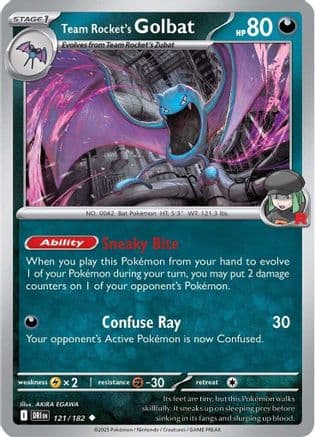 Team Rocket's Golbat 121- SV10 Destined Rivals