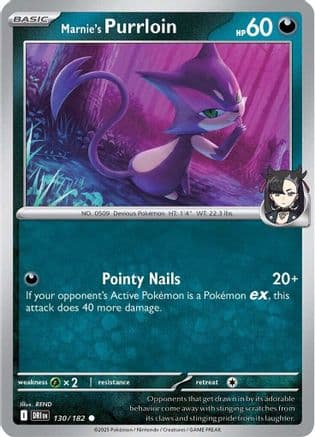 Marnie's Purrloin 130- SV10 Destined Rivals