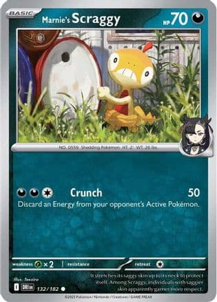 Marnie's Scraggy 132- SV10 Destined Rivals