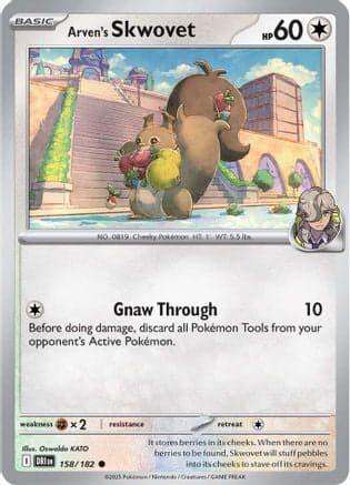 Arven's Skwovet 158- SV10 Destined Rivals