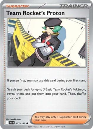 Team Rocket's Proton 177/182 - SV10 Destined Rivals Reverse Holofoil