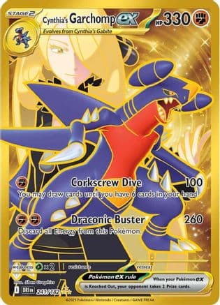 Cynthia's Garchomp ex - 241/182 (241) Holofoil [SV10 Destined Rivals]