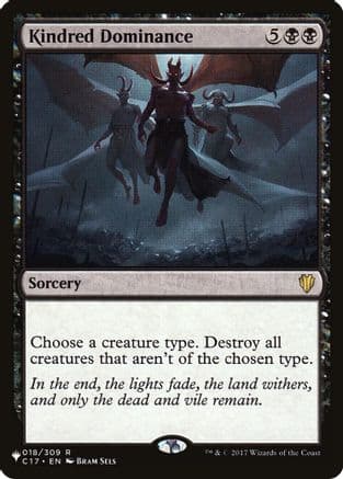 Kindred Dominance |  (C17-18) [The List]