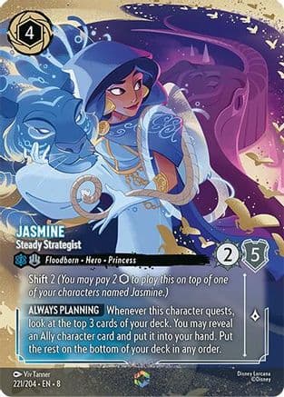 Jasmine - Steady Strategist (Enchanted) | Holofoil (221/204) [Reign of Jafar]