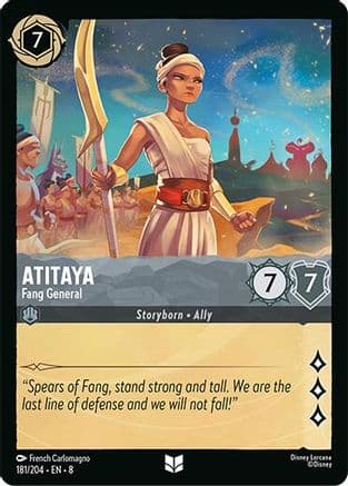 Atitaya - Fang General | Cold Foil (181/204) [Reign of Jafar]