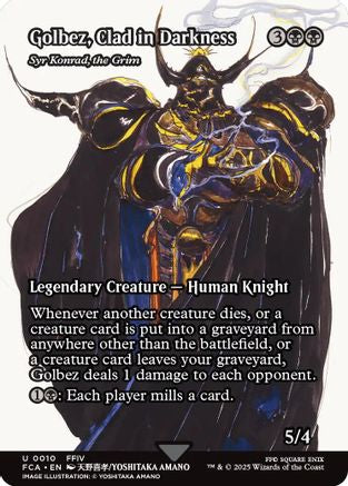 Golbez, Clad in Darkness - Syr Konrad, the Grim (Showcase) (010) [FINAL FANTASY: Through the Ages]  Foil