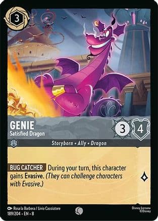 Genie - Satisfied Dragon | Cold Foil (189/204) [Reign of Jafar]