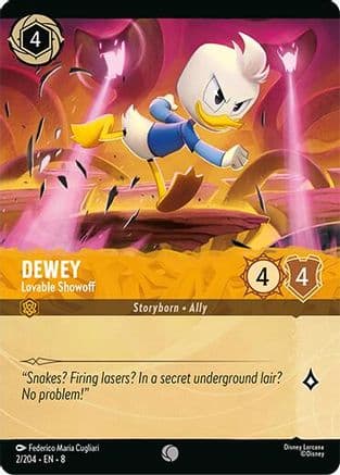 Dewey - Lovable Showoff (Foil) | Cold Foil (2/204) [Reign of Jafar]