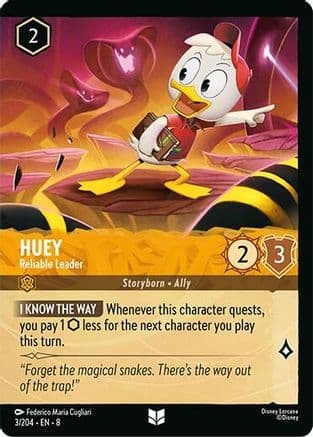 Huey - Reliable Leader (Foil) | Cold Foil (3/204) [Reign of Jafar]