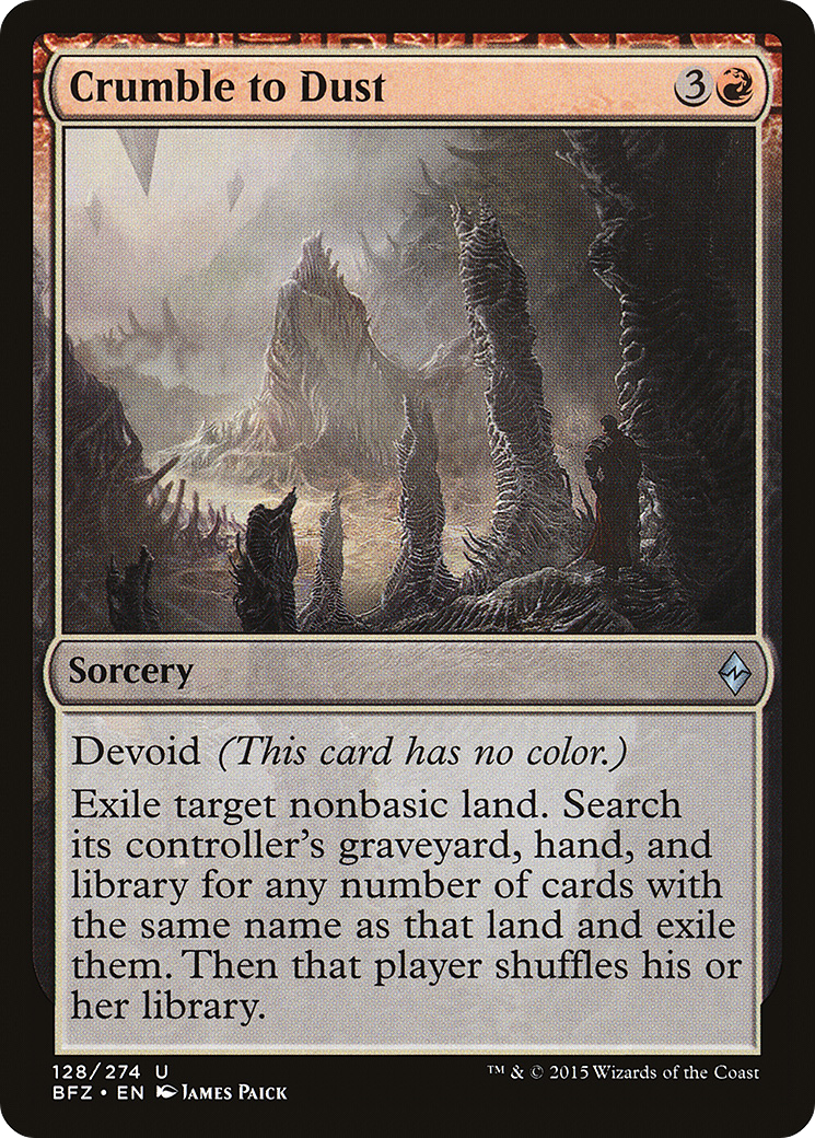 Crumble to Dust [Battle for Zendikar] Foil