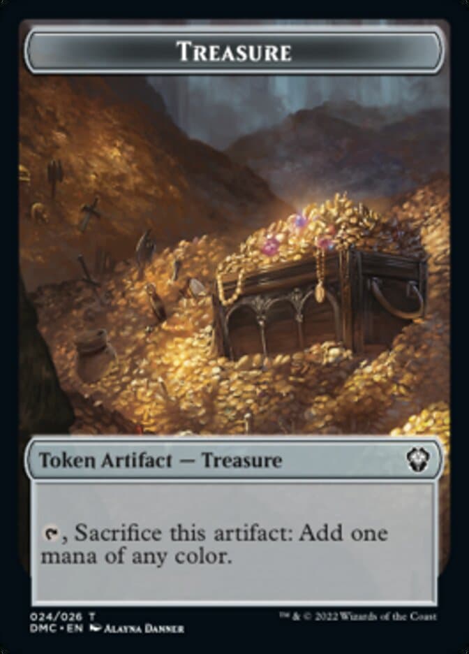 Treasure Token [Dominaria United Commander Tokens] Foil