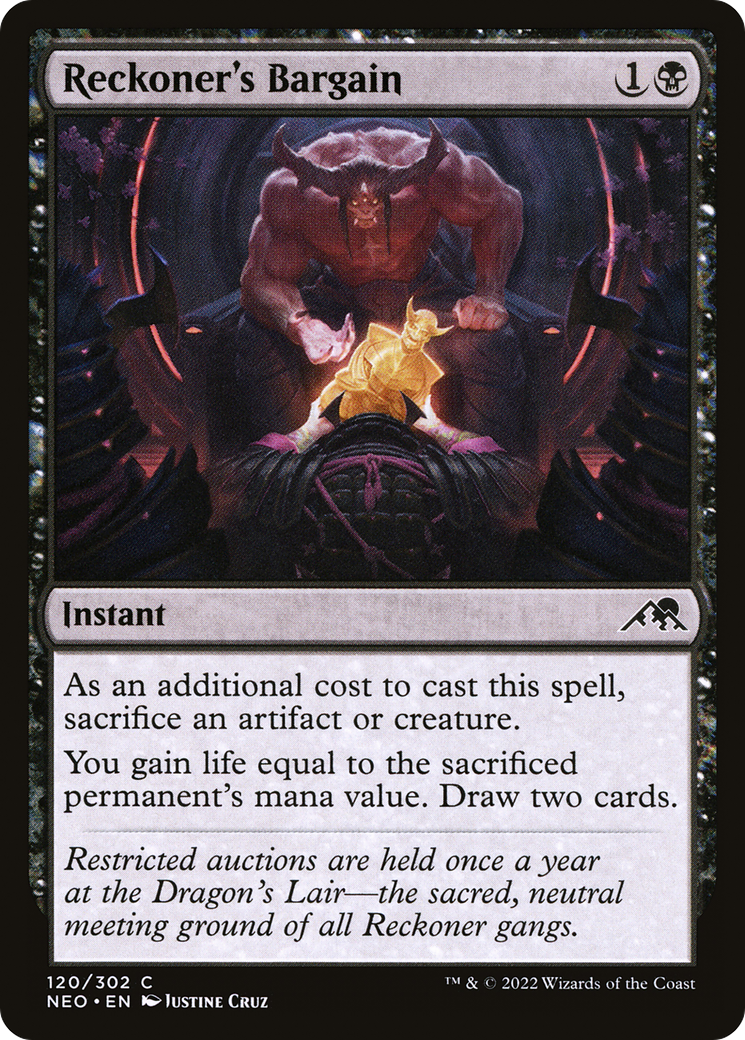 Reckoner's Bargain [Kamigawa: Neon Dynasty] Foil