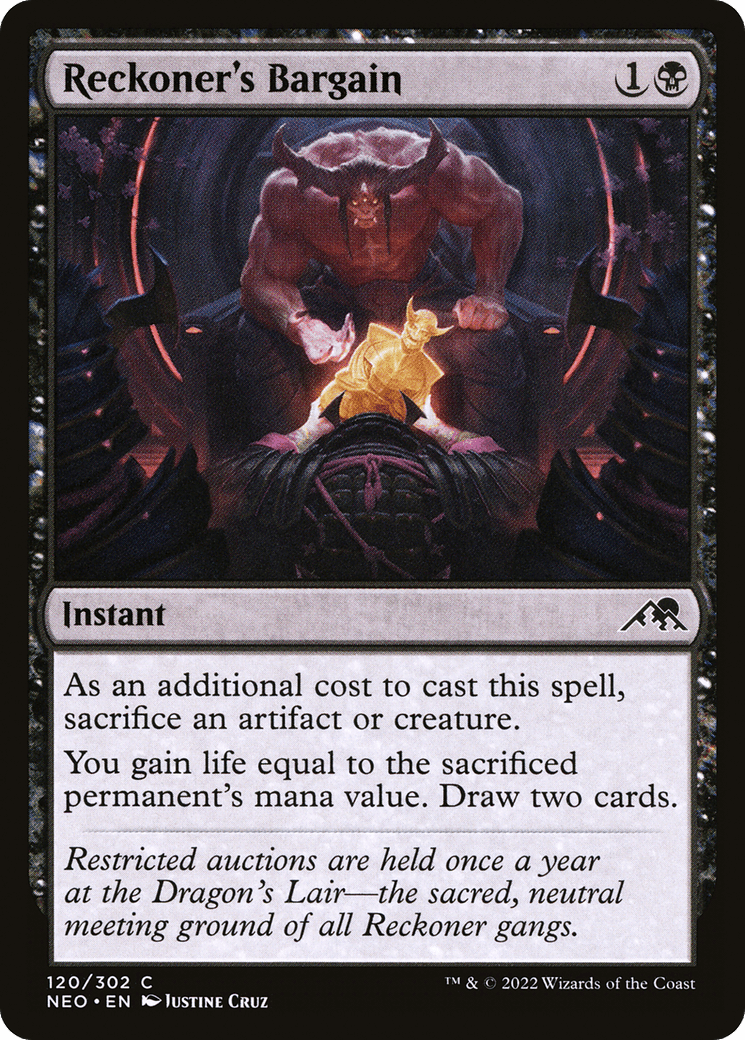 Reckoner's Bargain [Kamigawa: Neon Dynasty] Foil