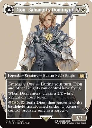 Dion, Bahamut's Dominant (Borderless) (376) [FINAL FANTASY]