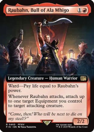 Raubahn, Bull of Ala Mhigo (Extended Art) (465) [FINAL FANTASY]  Foil