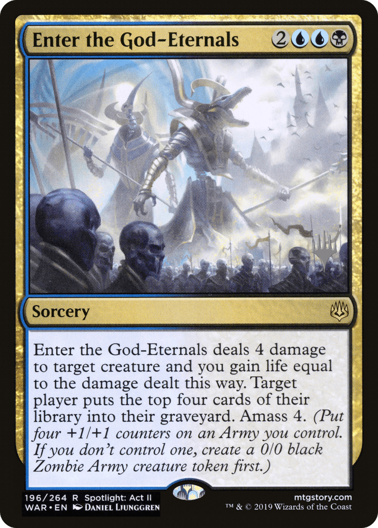 Enter the God-Eternals (Promo Pack) [War of the Spark Promos] Foil