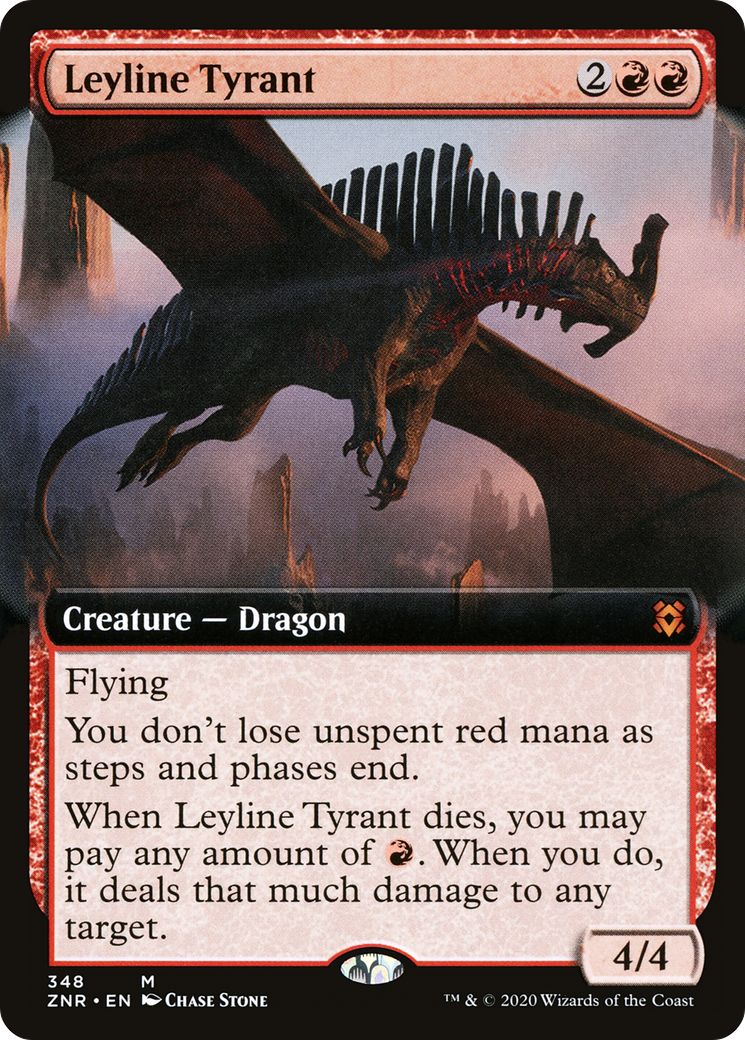 Leyline Tyrant (Extended Art) [Zendikar Rising] Foil