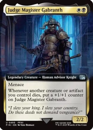 Judge Magister Gabranth (Extended Art) (495) [FINAL FANTASY]  Foil
