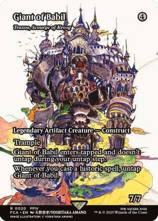 Giant of Babil - Traxos, Scourge of Kroog (Showcase) (020) [FINAL FANTASY: Through the Ages]  Foil
