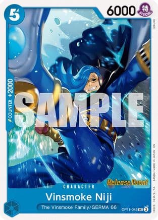 Vinsmoke Niji (OP11-045) - A Fist of Divine Speed Release Event Cards
