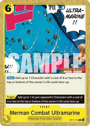 Merman Combat Ultramarine (OP11-116) - A Fist of Divine Speed Release Event Cards