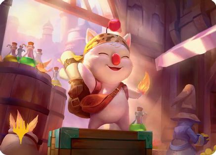 Stiltzkin, Moogle Merchant Art Card (Gold-Stamped Planeswalker Symbol) |  (003) [Art Series: FINAL FANTASY]