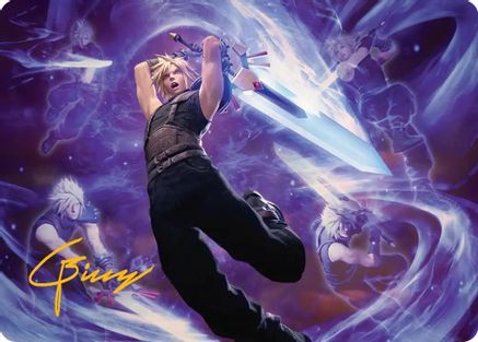 Cloud's Limit Break Art Card (Gold-Stamped Signature) |  (023) [Art Series: FINAL FANTASY]
