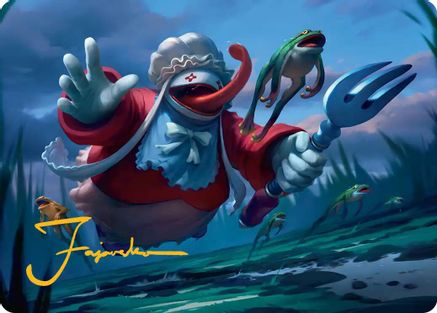 Quina, Qu Gourmet Art Card (Gold-Stamped Signature) |  (011) [Art Series: FINAL FANTASY]