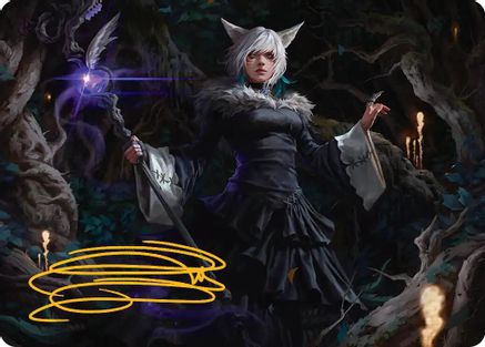 Y'shtola, Night's Blessed Art Card (21) (Gold-Stamped Signature) |  (021) [Art Series: FINAL FANTASY]